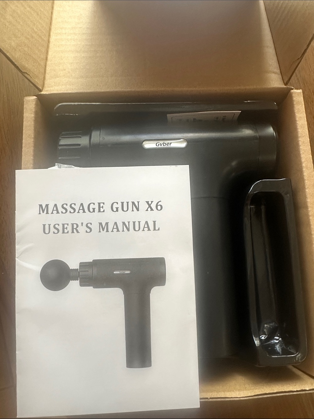 Gyber Massage Gun X6 - Matte Black Percussive Massager